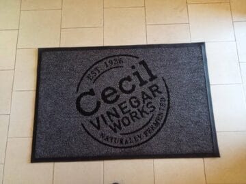 Branded Mats on floor