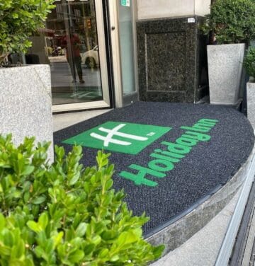 Custom shape logo mats